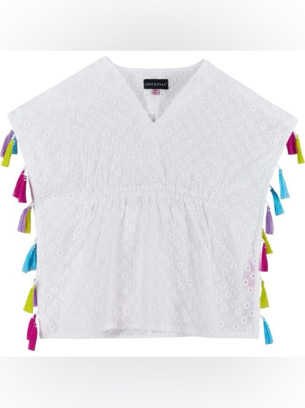 Andy & Evan Girl's Tassel Cover Up for Swimwear,